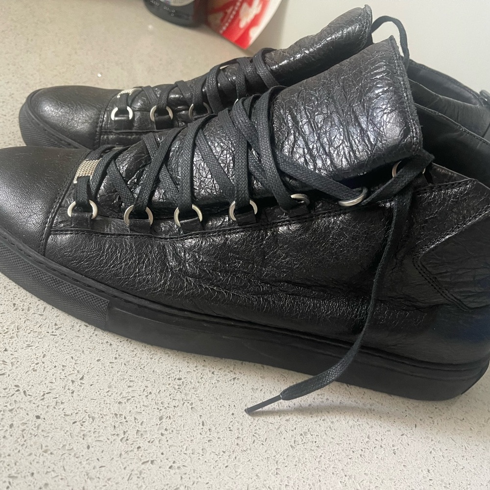 Balenciaga Arena high top Leather Sneakers